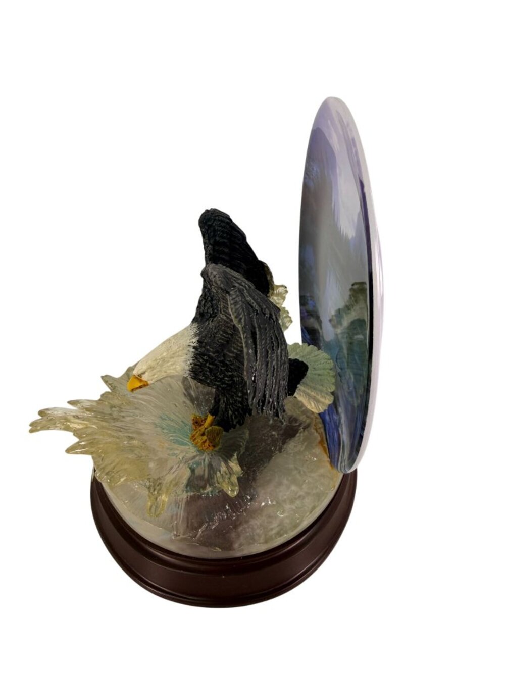 American Bald Eagle Force of Nature Fishing 2001 Bradford Exchange Bill Wieger - Picture 5 of 8